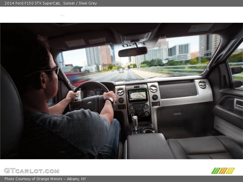 Sunset / Steel Grey 2014 Ford F150 STX SuperCab