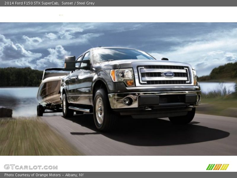 Sunset / Steel Grey 2014 Ford F150 STX SuperCab