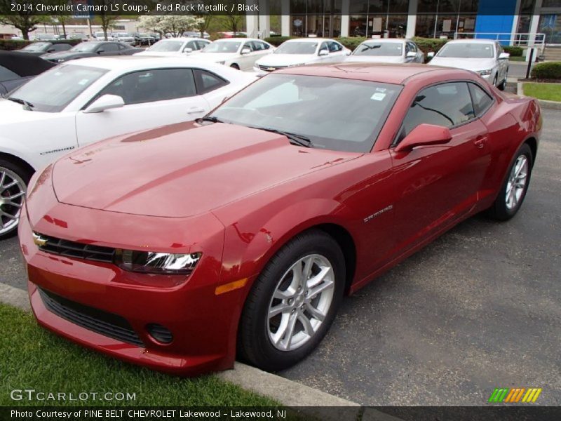Red Rock Metallic / Black 2014 Chevrolet Camaro LS Coupe