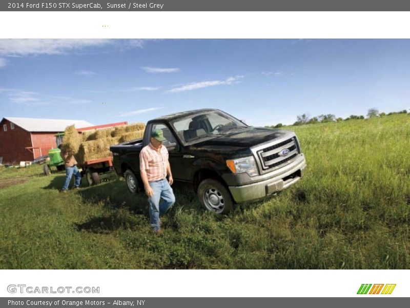 Sunset / Steel Grey 2014 Ford F150 STX SuperCab