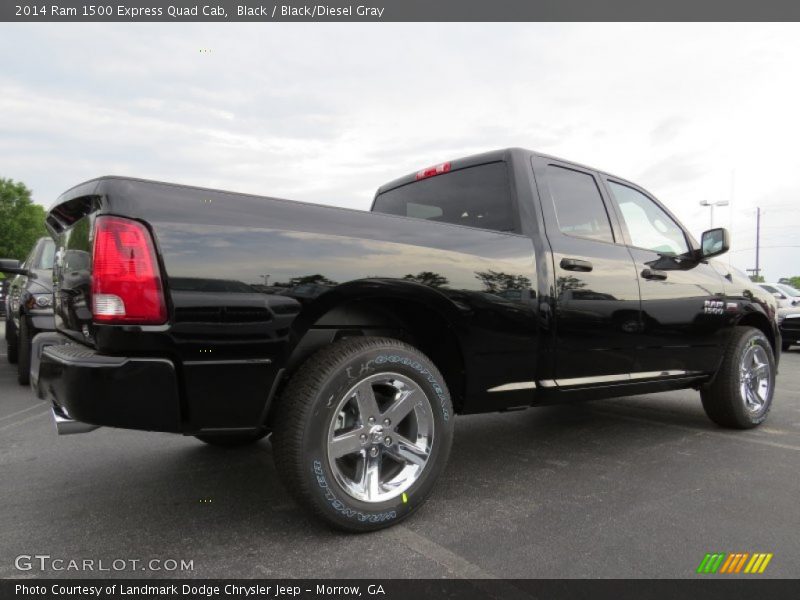 Black / Black/Diesel Gray 2014 Ram 1500 Express Quad Cab