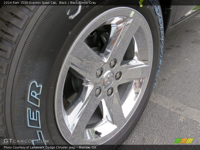Black / Black/Diesel Gray 2014 Ram 1500 Express Quad Cab
