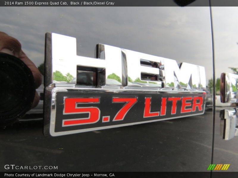 Black / Black/Diesel Gray 2014 Ram 1500 Express Quad Cab