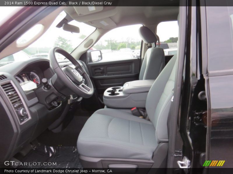 Black / Black/Diesel Gray 2014 Ram 1500 Express Quad Cab