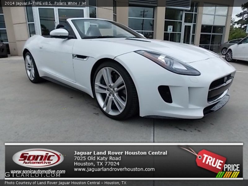 Polaris White / Jet 2014 Jaguar F-TYPE V8 S