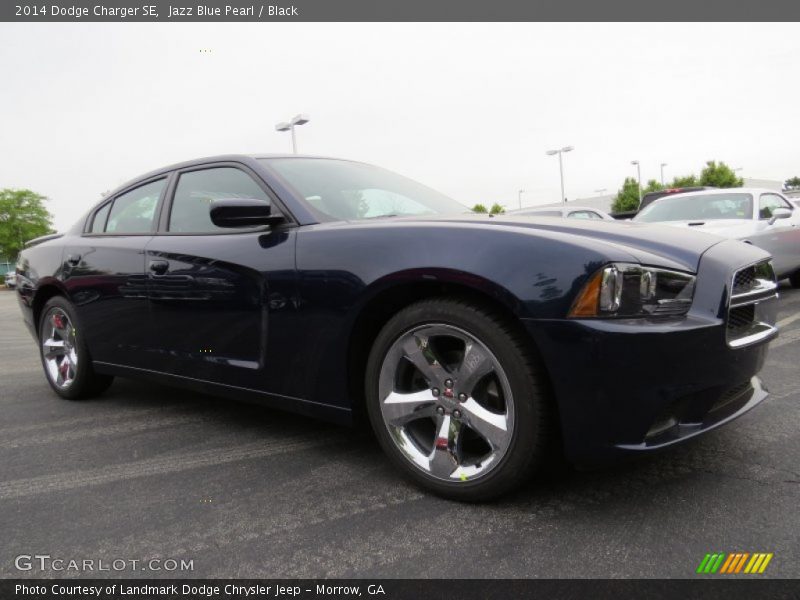 Jazz Blue Pearl / Black 2014 Dodge Charger SE
