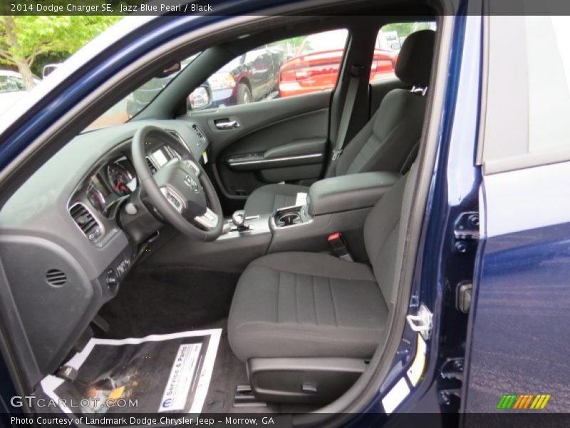 Jazz Blue Pearl / Black 2014 Dodge Charger SE