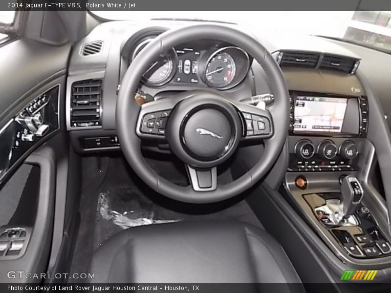 Polaris White / Jet 2014 Jaguar F-TYPE V8 S