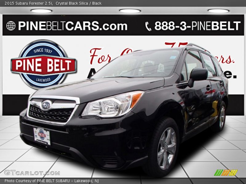 Crystal Black Silica / Black 2015 Subaru Forester 2.5i