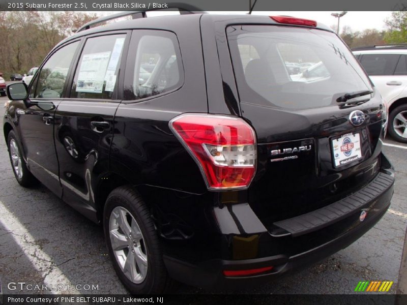 Crystal Black Silica / Black 2015 Subaru Forester 2.5i