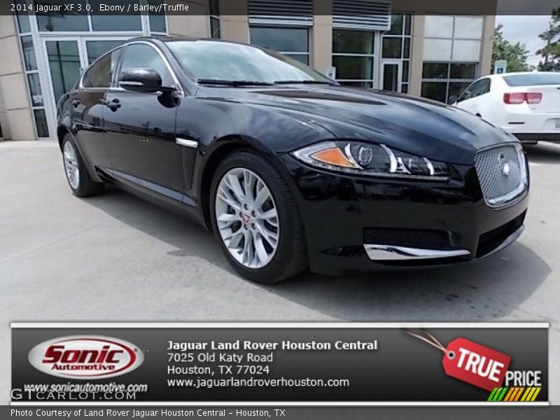 Ebony / Barley/Truffle 2014 Jaguar XF 3.0