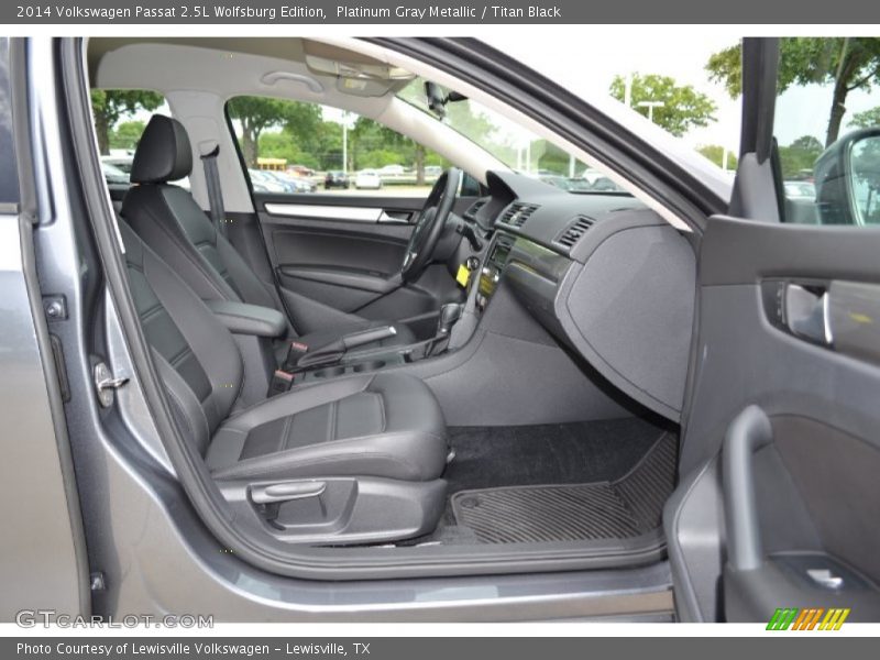 Platinum Gray Metallic / Titan Black 2014 Volkswagen Passat 2.5L Wolfsburg Edition