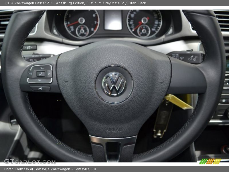 Platinum Gray Metallic / Titan Black 2014 Volkswagen Passat 2.5L Wolfsburg Edition