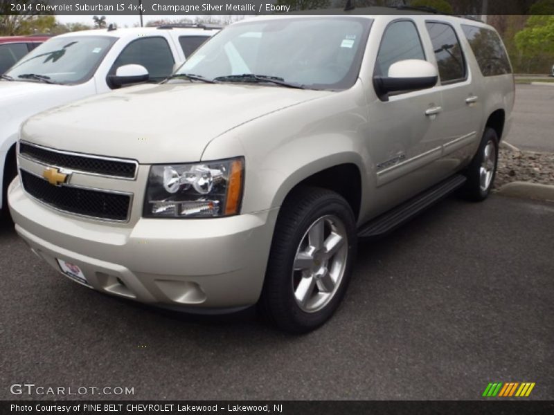 Champagne Silver Metallic / Ebony 2014 Chevrolet Suburban LS 4x4
