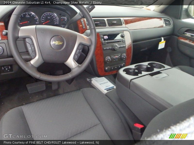 Champagne Silver Metallic / Ebony 2014 Chevrolet Suburban LS 4x4