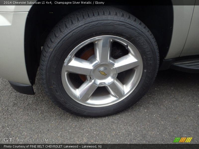 Champagne Silver Metallic / Ebony 2014 Chevrolet Suburban LS 4x4