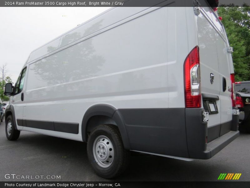 Bright White / Gray 2014 Ram ProMaster 3500 Cargo High Roof