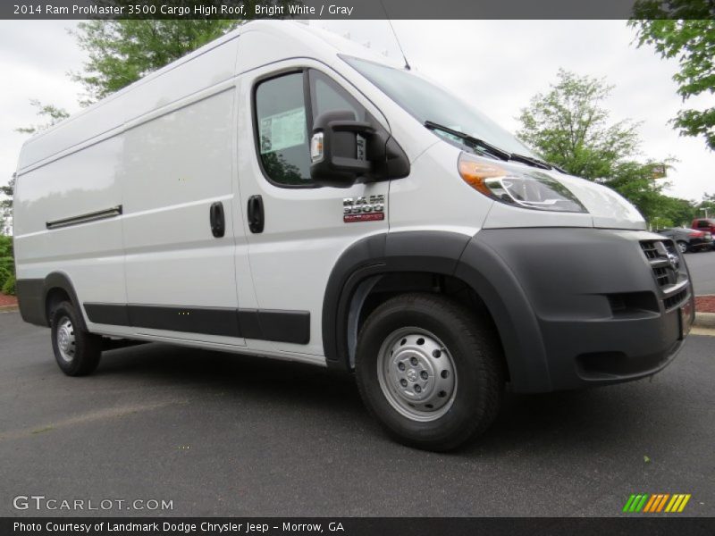 Bright White / Gray 2014 Ram ProMaster 3500 Cargo High Roof