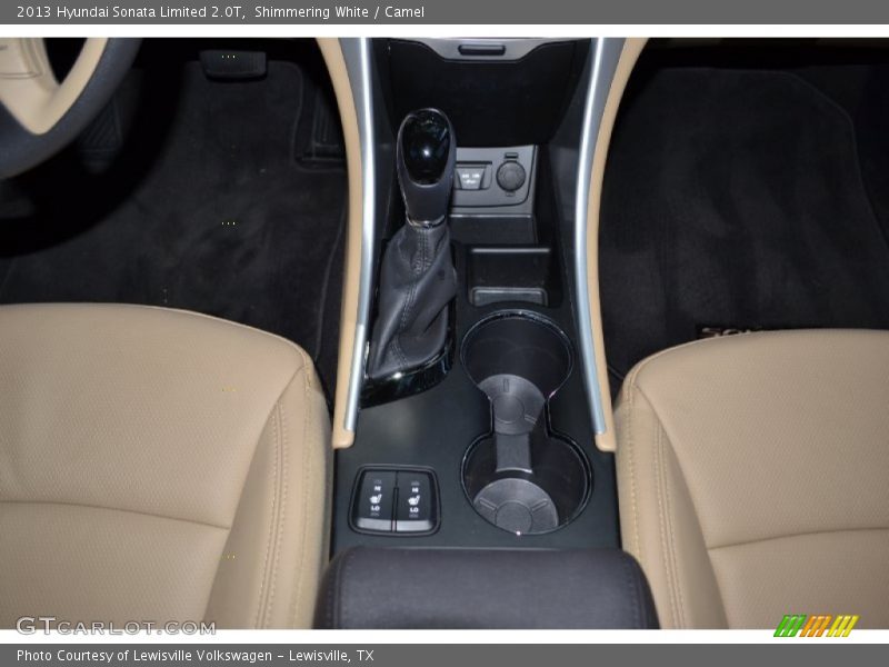 Shimmering White / Camel 2013 Hyundai Sonata Limited 2.0T