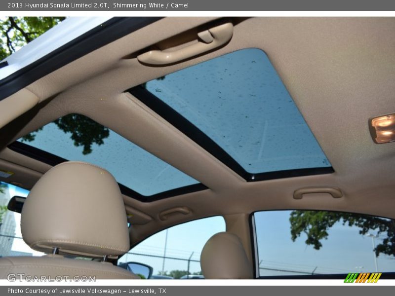 Shimmering White / Camel 2013 Hyundai Sonata Limited 2.0T