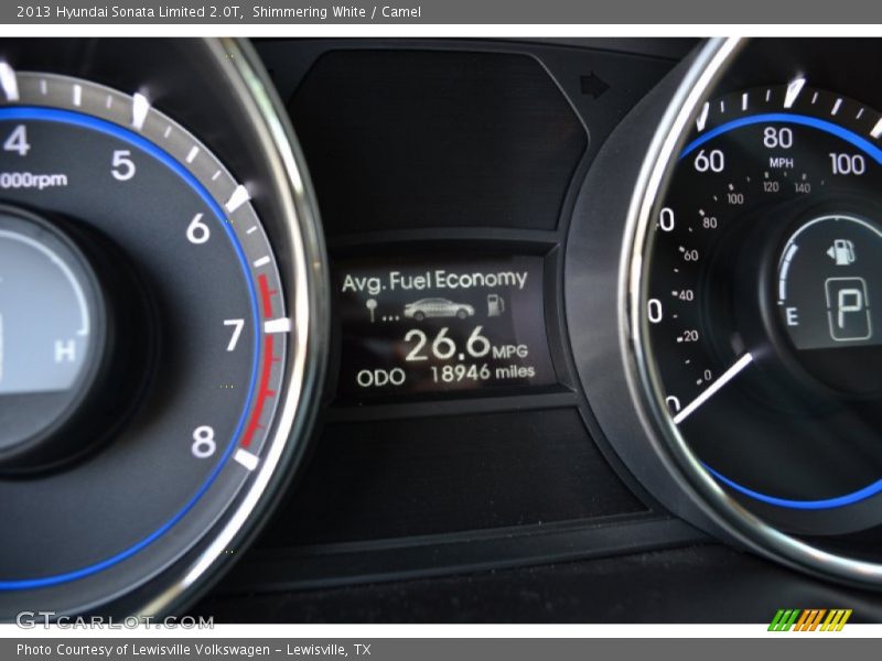 Shimmering White / Camel 2013 Hyundai Sonata Limited 2.0T