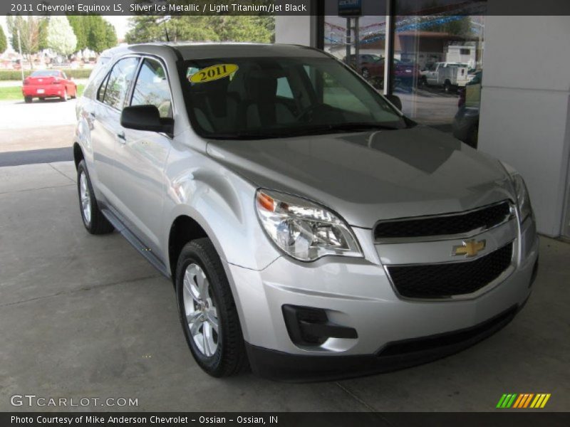 Silver Ice Metallic / Light Titanium/Jet Black 2011 Chevrolet Equinox LS