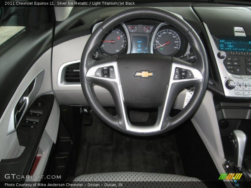 Silver Ice Metallic / Light Titanium/Jet Black 2011 Chevrolet Equinox LS