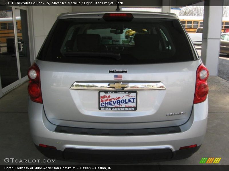 Silver Ice Metallic / Light Titanium/Jet Black 2011 Chevrolet Equinox LS