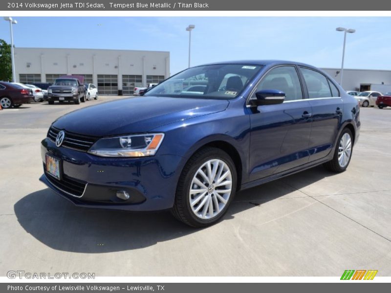 Tempest Blue Metallic / Titan Black 2014 Volkswagen Jetta TDI Sedan