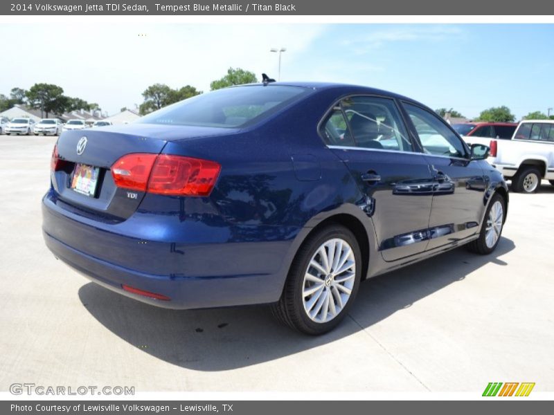 Tempest Blue Metallic / Titan Black 2014 Volkswagen Jetta TDI Sedan