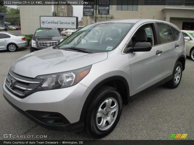 Alabaster Silver Metallic / Gray 2012 Honda CR-V LX 4WD