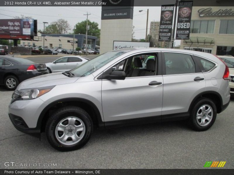 Alabaster Silver Metallic / Gray 2012 Honda CR-V LX 4WD