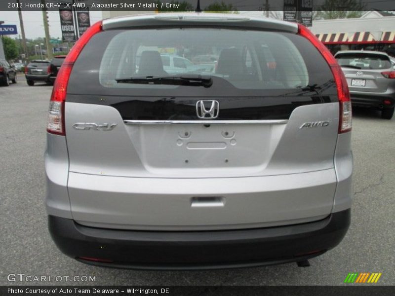 Alabaster Silver Metallic / Gray 2012 Honda CR-V LX 4WD