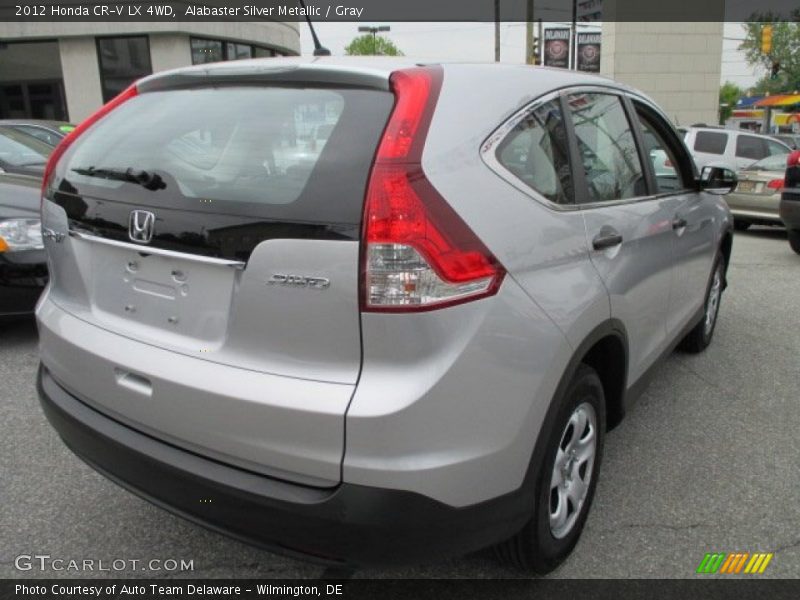 Alabaster Silver Metallic / Gray 2012 Honda CR-V LX 4WD