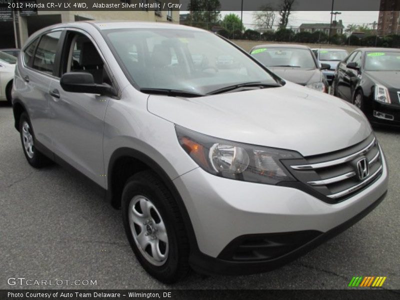 Alabaster Silver Metallic / Gray 2012 Honda CR-V LX 4WD
