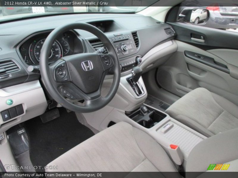 Alabaster Silver Metallic / Gray 2012 Honda CR-V LX 4WD