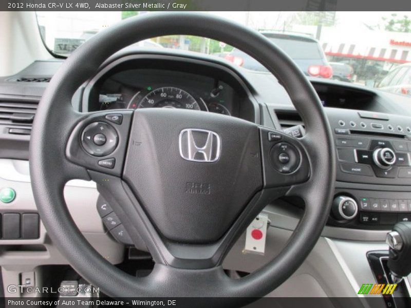 Alabaster Silver Metallic / Gray 2012 Honda CR-V LX 4WD