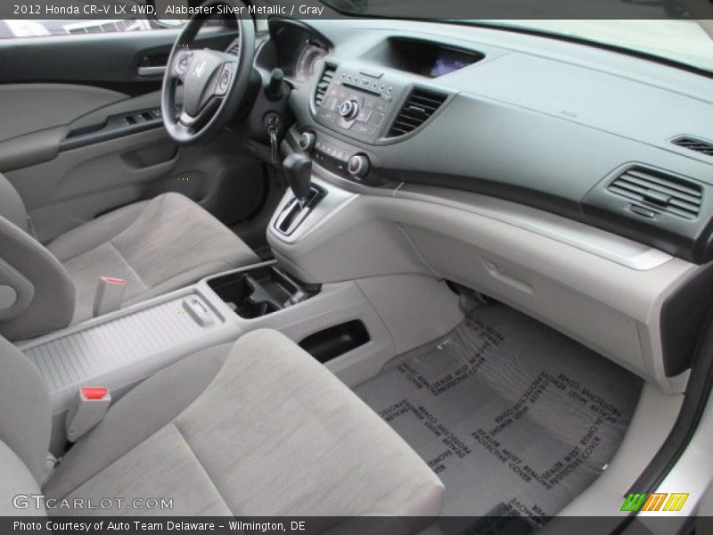 Alabaster Silver Metallic / Gray 2012 Honda CR-V LX 4WD