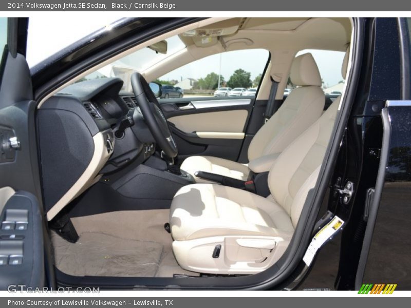 Black / Cornsilk Beige 2014 Volkswagen Jetta SE Sedan