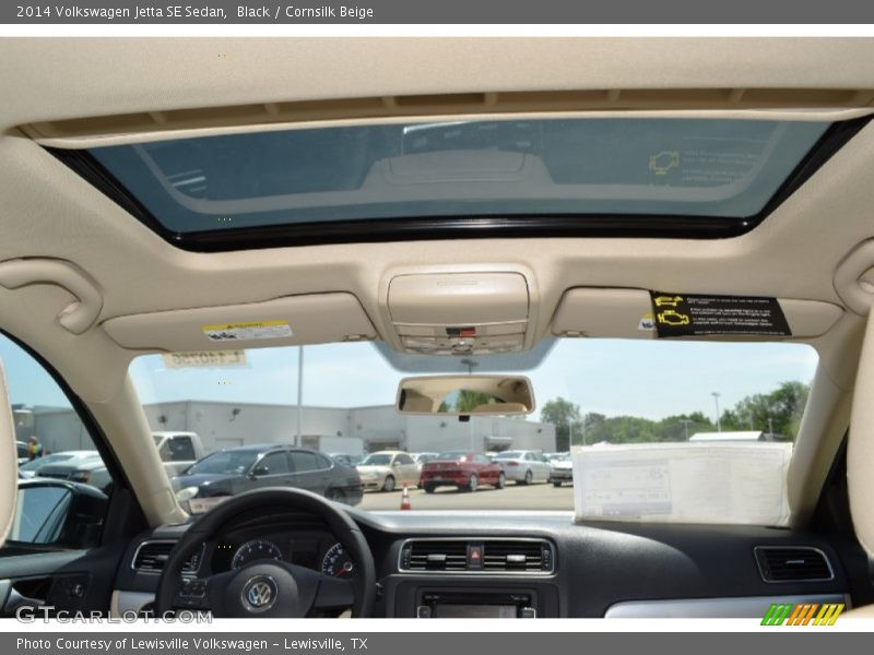 Black / Cornsilk Beige 2014 Volkswagen Jetta SE Sedan