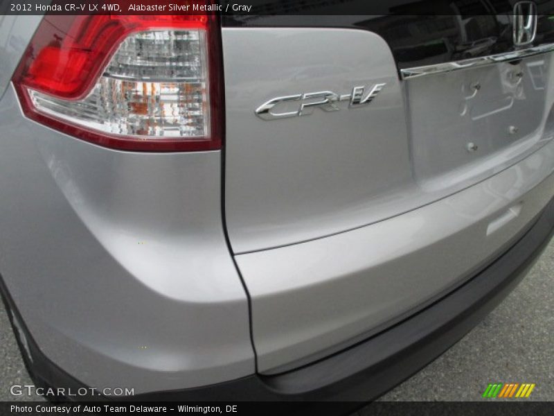 Alabaster Silver Metallic / Gray 2012 Honda CR-V LX 4WD