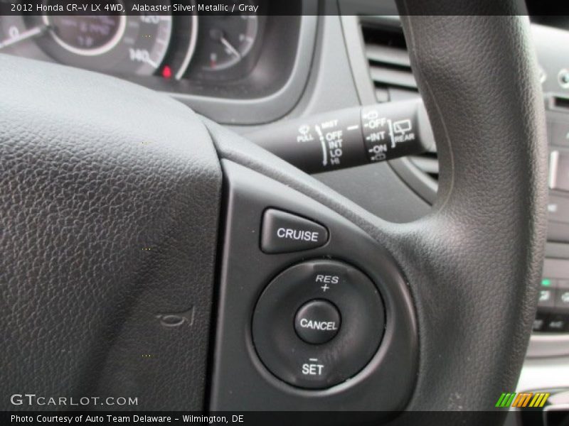 Alabaster Silver Metallic / Gray 2012 Honda CR-V LX 4WD