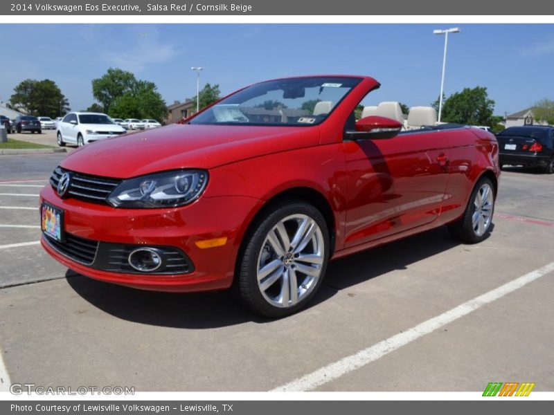 Salsa Red / Cornsilk Beige 2014 Volkswagen Eos Executive