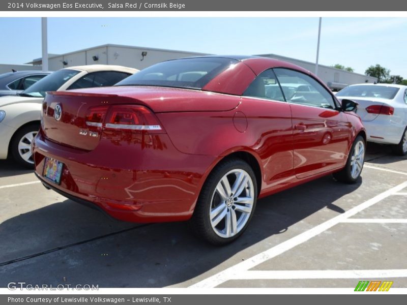 Salsa Red / Cornsilk Beige 2014 Volkswagen Eos Executive