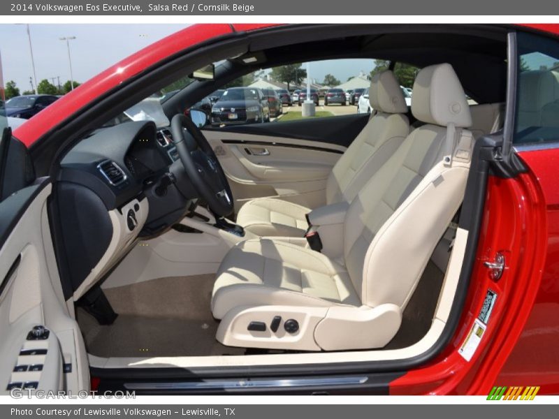Salsa Red / Cornsilk Beige 2014 Volkswagen Eos Executive