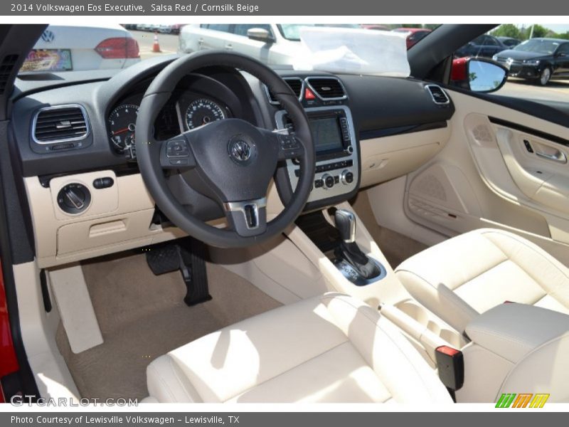 Salsa Red / Cornsilk Beige 2014 Volkswagen Eos Executive
