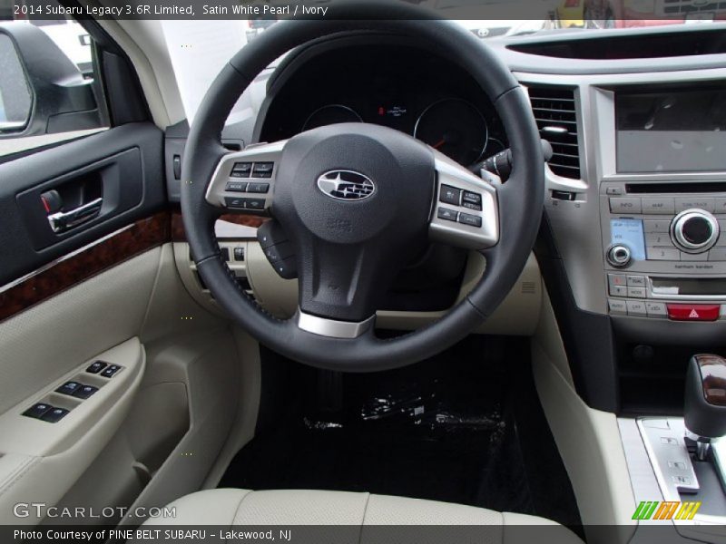 Satin White Pearl / Ivory 2014 Subaru Legacy 3.6R Limited