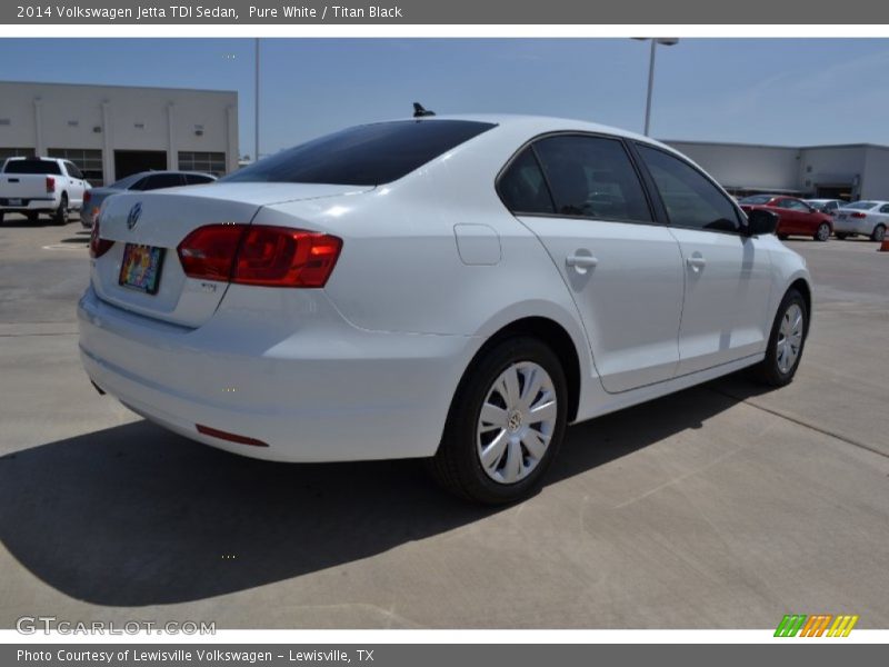 Pure White / Titan Black 2014 Volkswagen Jetta TDI Sedan