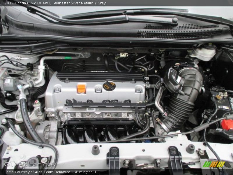 Alabaster Silver Metallic / Gray 2012 Honda CR-V LX 4WD