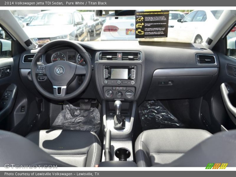 Pure White / Titan Black 2014 Volkswagen Jetta TDI Sedan